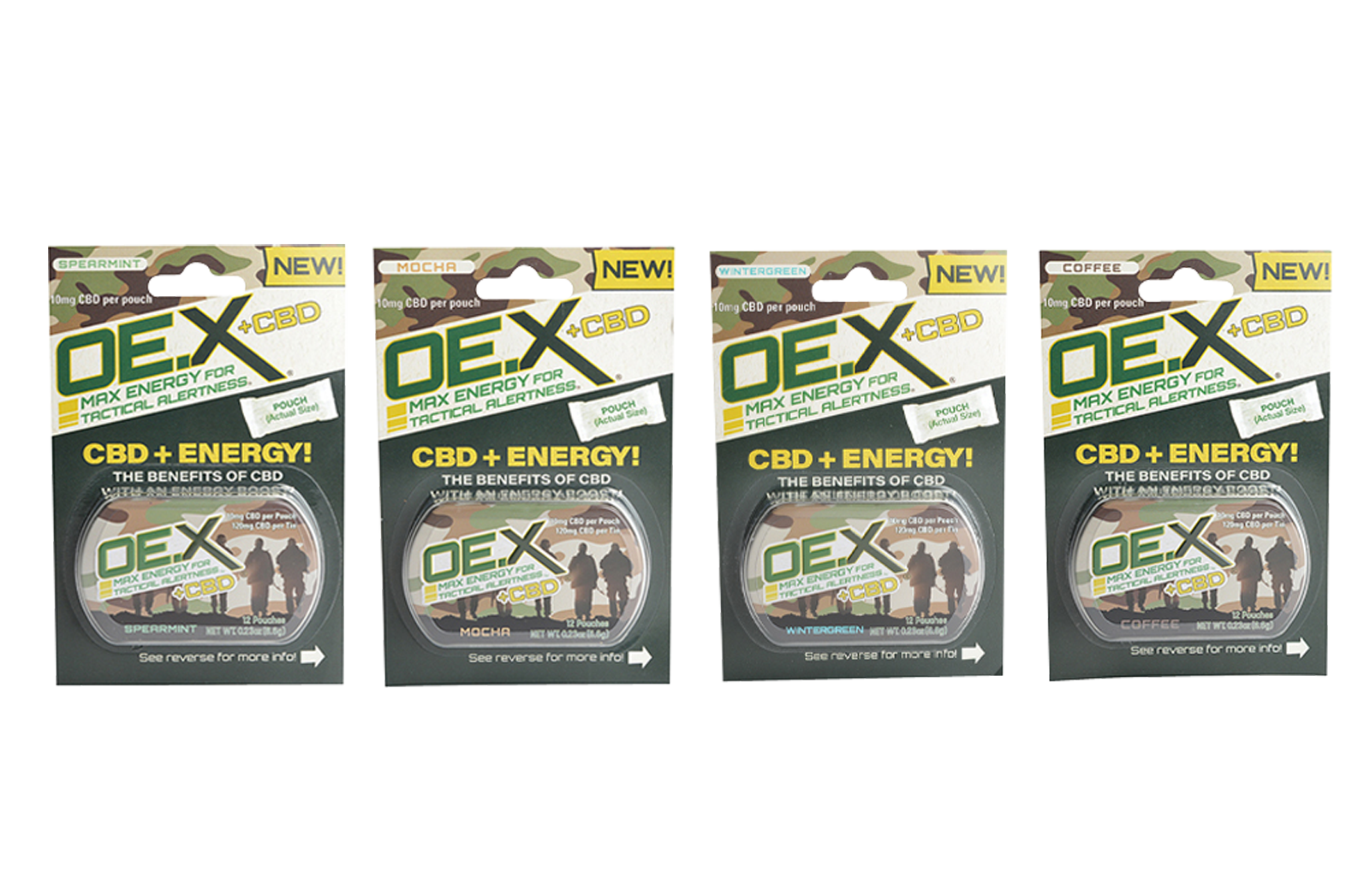 OE.X + CBD 4-Flavor Sample Pack